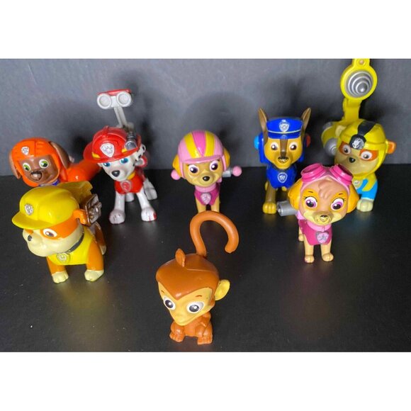 Lot of PAW Patrol Dino Rescue Marshall Rocky Skye Zuma Rubble Mandy Toys Figures - Picture 4 of 8